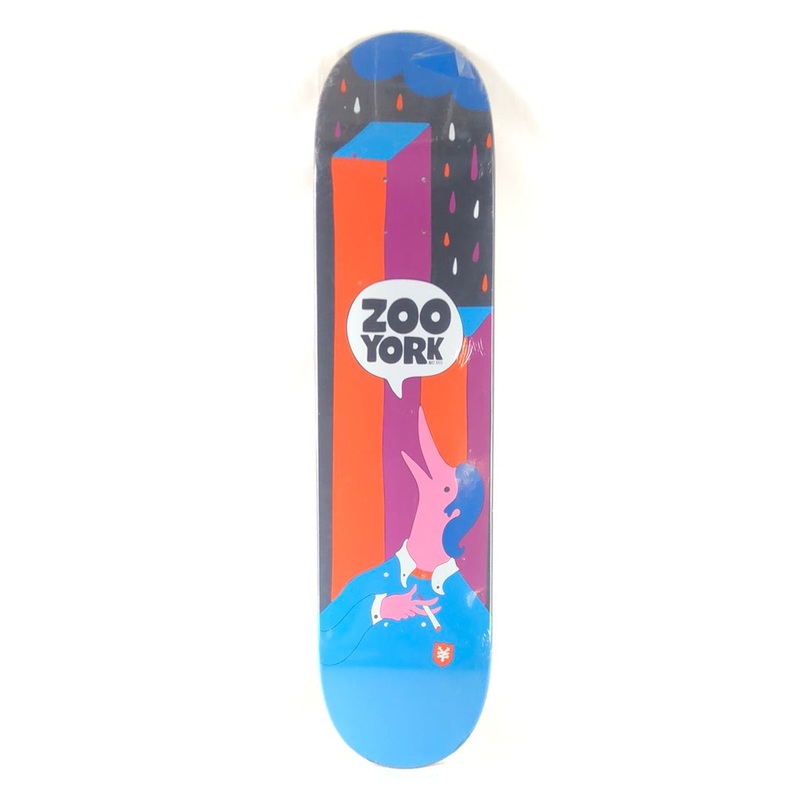 Zoo York Team Board Trippy Drawing Black/Blue/Orange/Pink/Purple Size 7.5″ Skateboard Deck 2006 7.5″