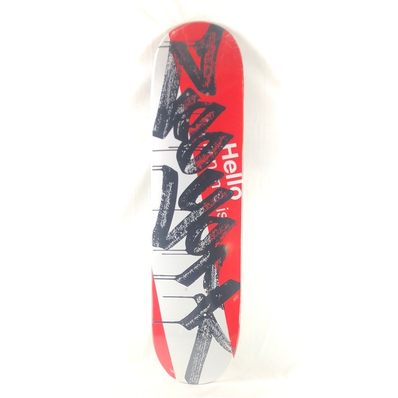 Zoo York Hello My Name is Graphic Red Size 7.78″ Skateboard Deck 7.78″