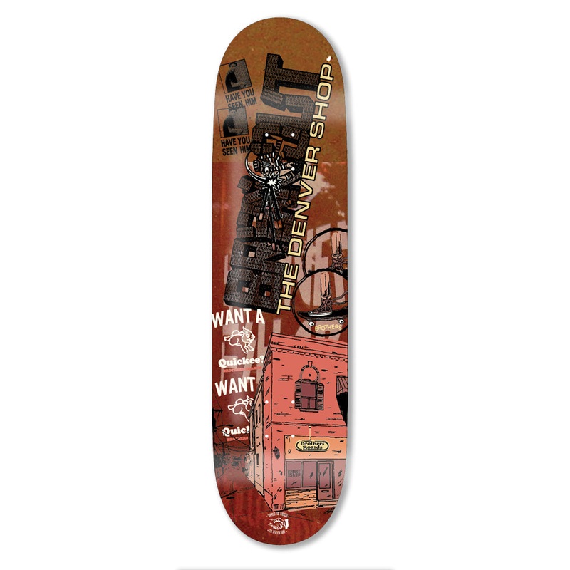 303 Boards – The Denver Shop “Collage” Deck (Multiple Sizes) *SALE 8″