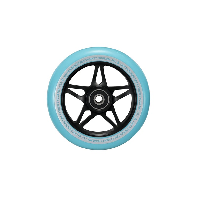 Envy S3 Scooter Wheels Black/Teal 110mm 110mm Black/Teal