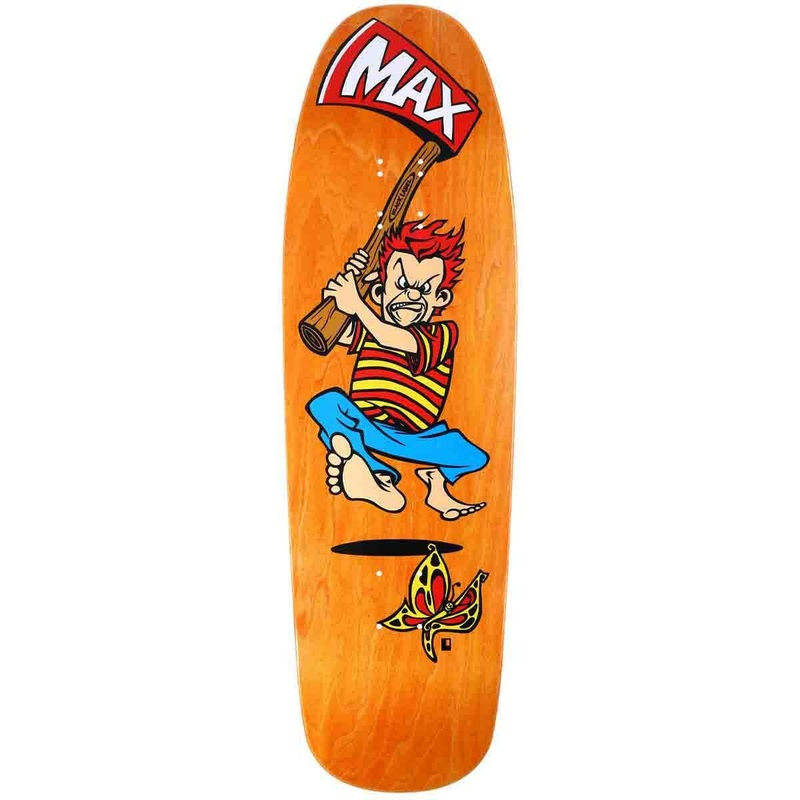 Black Label – Max Evans Axe Orange 9.625 Reissue Skateboard Deck