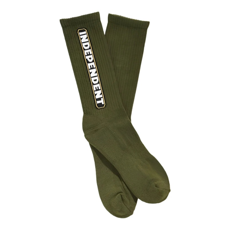 Independent – Bar Logo Sock (Army Green)