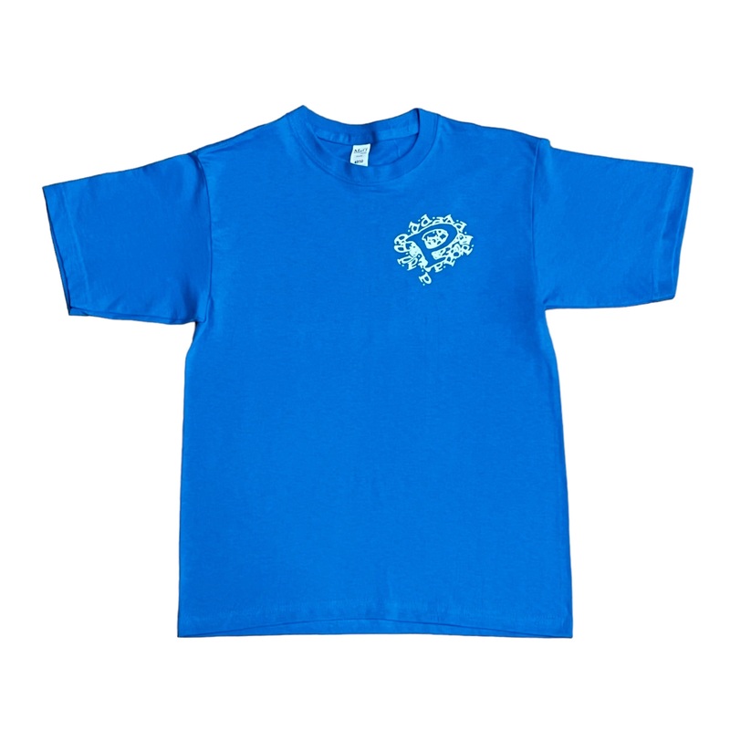 Precision Youth Tee Pile of P’s Bright Blue Youth M
