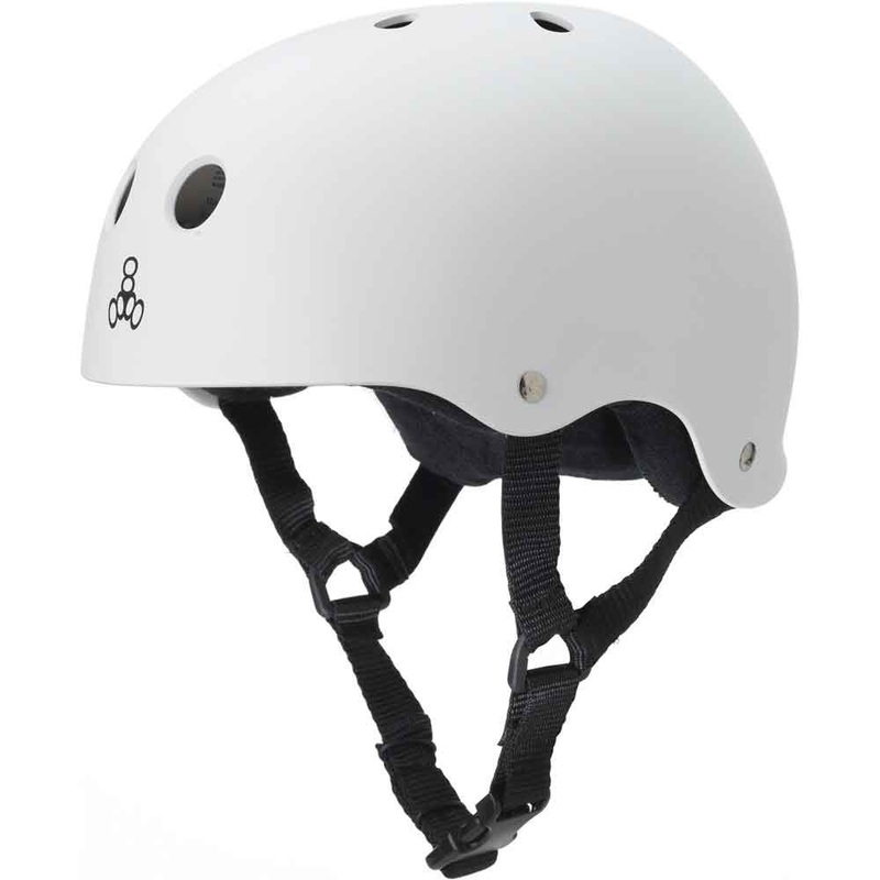 Triple 8 Sweatsaver Helmet (White/Rubber) SM